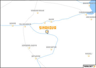 map of Simakova