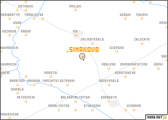 map of Simakovo