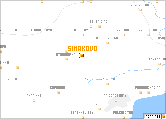 map of Simakovo