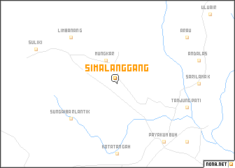 map of Simalanggang