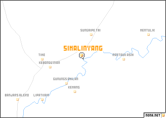 map of Simalinyang