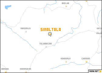 map of Simaltala