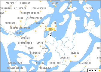 map of Simal