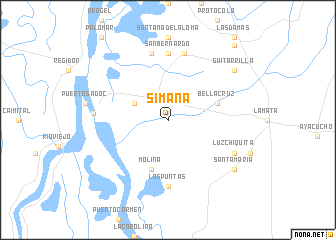 map of Simaña