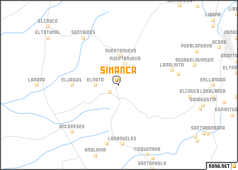 map of Simancá