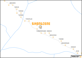 map of Simandzéré