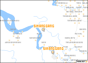 map of Simanggang