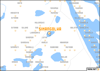map of Simangolwa