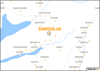 map of Simangolwa
