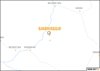 map of Simaninggir