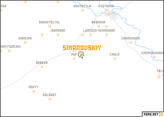 map of Simanovskiy