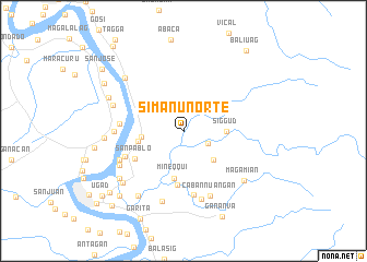 map of Simanu Norte