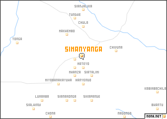 map of Simanyanga