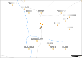 map of Siman