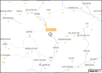 map of Sīmān