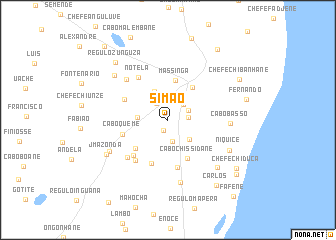 map of Simão