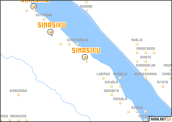 map of Simasiku