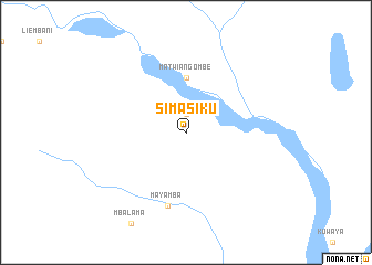 map of Simasiku