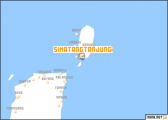 map of Simatangtanjung