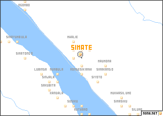 map of Simate