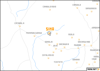 map of Sima