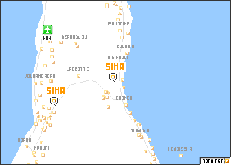 map of Sima