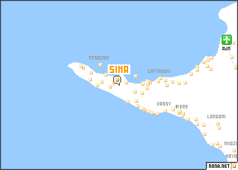 map of Sima