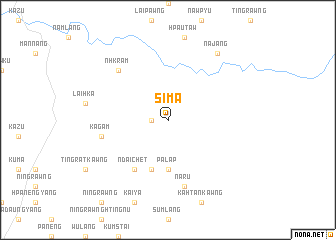 map of Sima