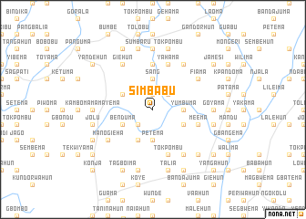 map of Simbabu