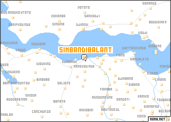 map of Simbandi Balant