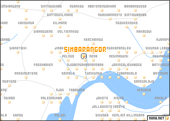 map of Simbara Ngor