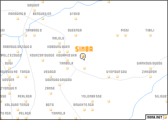 map of Simba