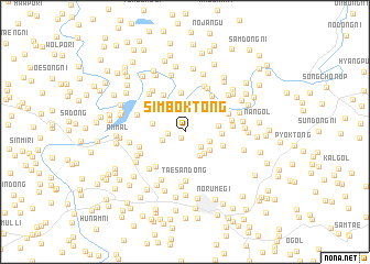 map of Simbok-tong