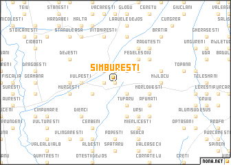map of Sîmbureşti