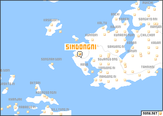 map of Simdong-ni