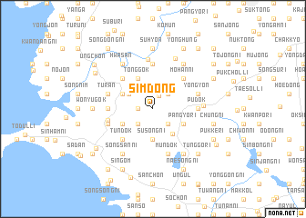 map of Sim-dong