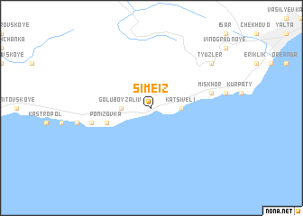 map of Simeiz