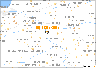 map of Simekeykasy