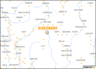 map of Simenbaan