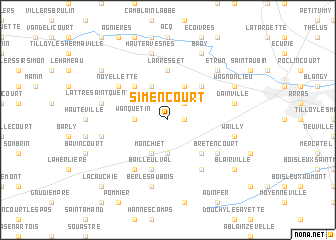 map of Simencourt