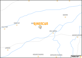 map of Simencun