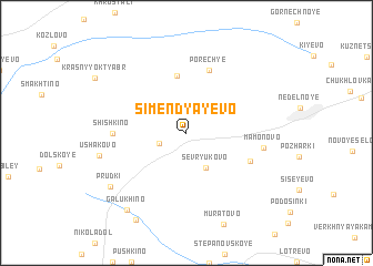 map of Simendyayevo