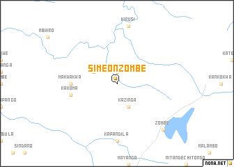 map of Simeon Zombe