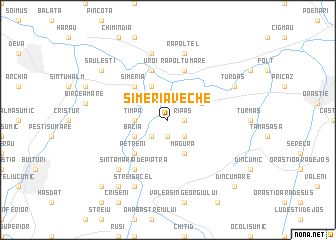 map of Simeria Veche