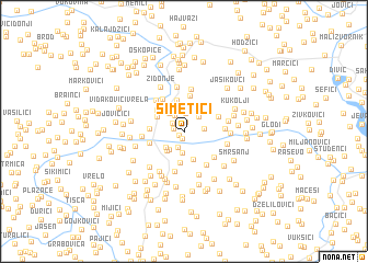 map of Simetići