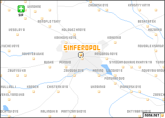 map of Simferopolʼ