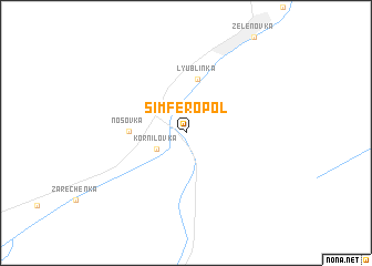 map of Simferopol\