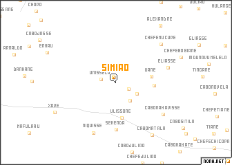 map of Simião