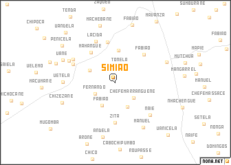 map of Simião