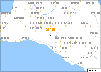 map of Símia